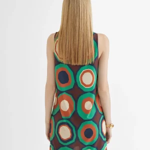 Lola Casademunt Camisetas Y Tops<Top punto retro VERDE-NARANJA