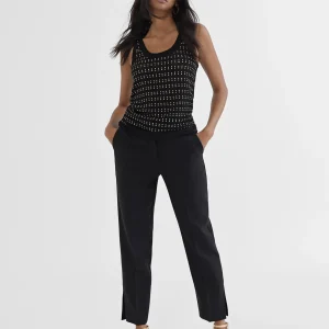 Lola Casademunt Camisetas Y Tops<Top semi transparente NEGRO