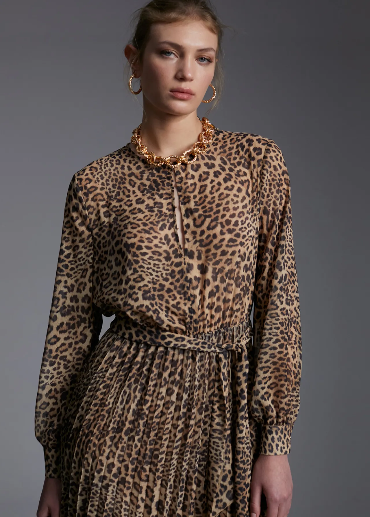 vestido_animal_print_1.webp Lola Casademunt Animal Print | Vestidos Y Faldas<Vestido animal print MARRON-NEGRO