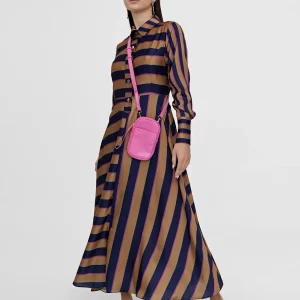Lola Casademunt Vestidos Y Faldas<Vestido camisero de rayas AZUL-MARRON