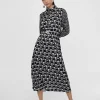 Lola Casademunt Vestidos Y Faldas<Vestido camisero monograma NEGRO-BLANCO