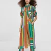 Lola Casademunt Vestidos Y Faldas | Americanas Y Blazers<Vestido camisero multicolor VERDE-NARANJA