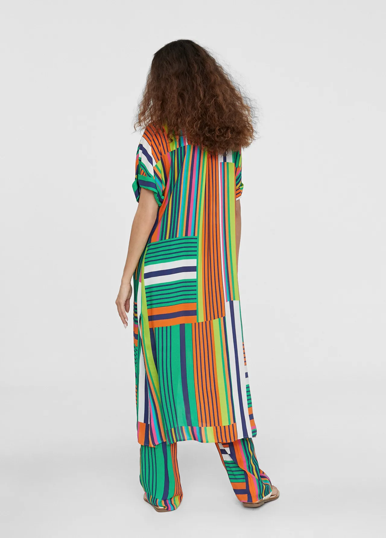 vestido_camisero_multicolor_3.webp Lola Casademunt Vestidos Y Faldas | Americanas Y Blazers<Vestido camisero multicolor VERDE-NARANJA