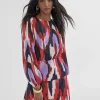 Lola Casademunt Vestidos Y Faldas<Vestido camisola multiestampado LILA-ROJO