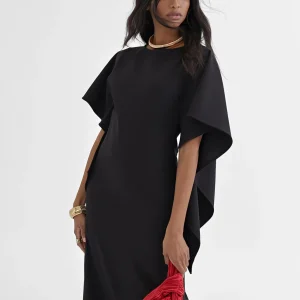 Lola Casademunt Vestidos Y Faldas<Vestido capa NEGRO