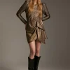 Lola Casademunt Vestidos Y Faldas<Vestido corto fantasía DORADO