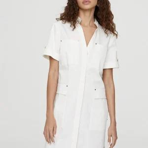 Lola Casademunt Vestidos Y Faldas<Vestido corto tipo cargo OFFWHITE