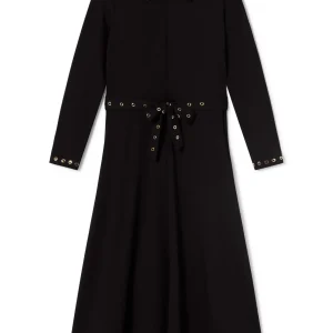 Lola Casademunt Vestidos Y Faldas<Vestido detalle eyelets NEGRO