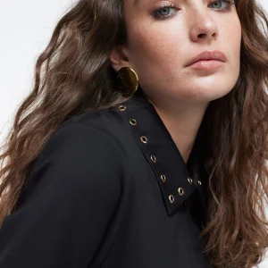 Lola Casademunt Vestidos Y Faldas<Vestido detalle eyelets NEGRO