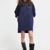 Lola Casademunt Vestidos Y Faldas<Vestido detalle lentejuelas AZULNOCHE