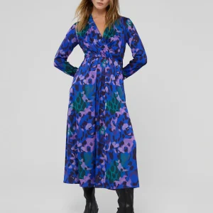 Lola Casademunt Animal Print | Vestidos Y Faldas<Vestido estampado animal print AZUL-NEGRO