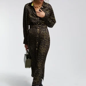 Lola Casademunt Animal Print | Vestidos Y Faldas<Vestido estampado animal print NEGRO-VERDE