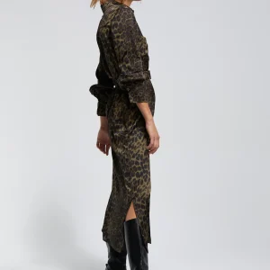 Lola Casademunt Animal Print | Vestidos Y Faldas<Vestido estampado animal print NEGRO-VERDE