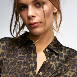 Lola Casademunt Animal Print | Vestidos Y Faldas<Vestido estampado animal print NEGRO-VERDE