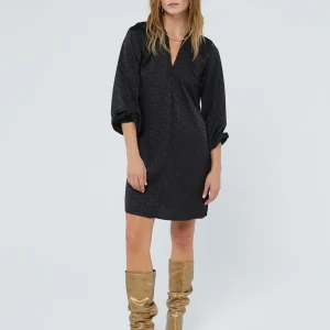 Lola Casademunt Vestidos Y Faldas<Vestido estampado logo NEGRO