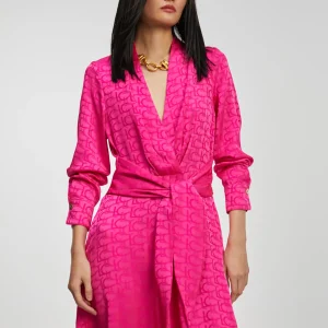 Lola Casademunt Vestidos Y Faldas<Vestido estampado logo NARANJA-NARANJA