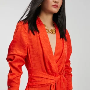 Lola Casademunt Vestidos Y Faldas<Vestido estampado logo NARANJA-NARANJA