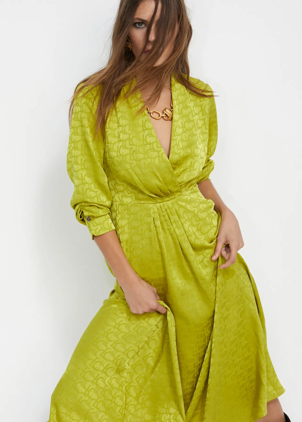 vestido_estampado_logo_5-7.webp Lola Casademunt Vestidos Y Faldas<Vestido estampado logo NARANJA-NARANJA