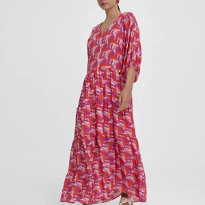 Lola Casademunt Vestidos Y Faldas<Vestido estampado multicolor ROJO-LILA