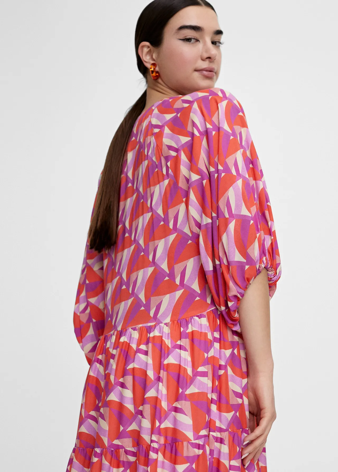 vestido_estampado_multicolor_1.webp Lola Casademunt Vestidos Y Faldas<Vestido estampado multicolor ROJO-LILA