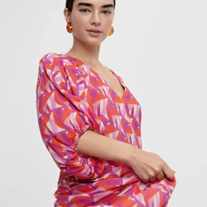 Lola Casademunt Vestidos Y Faldas<Vestido estampado multicolor ROJO-LILA