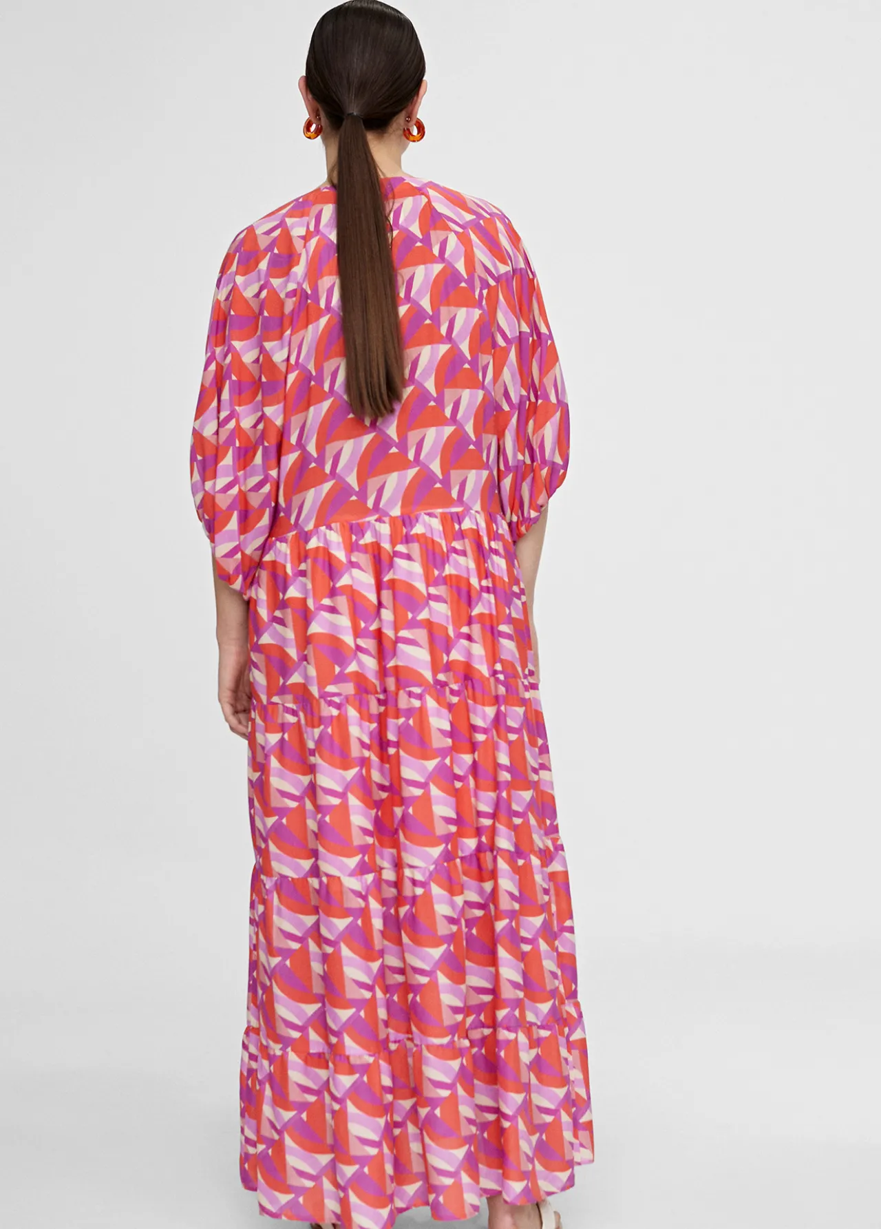 vestido_estampado_multicolor_4.webp Lola Casademunt Vestidos Y Faldas<Vestido estampado multicolor ROJO-LILA