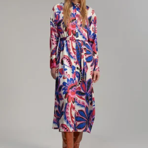 Lola Casademunt Vestidos Y Faldas<Vestido estampado paisley ROSA-MULTICOLOR