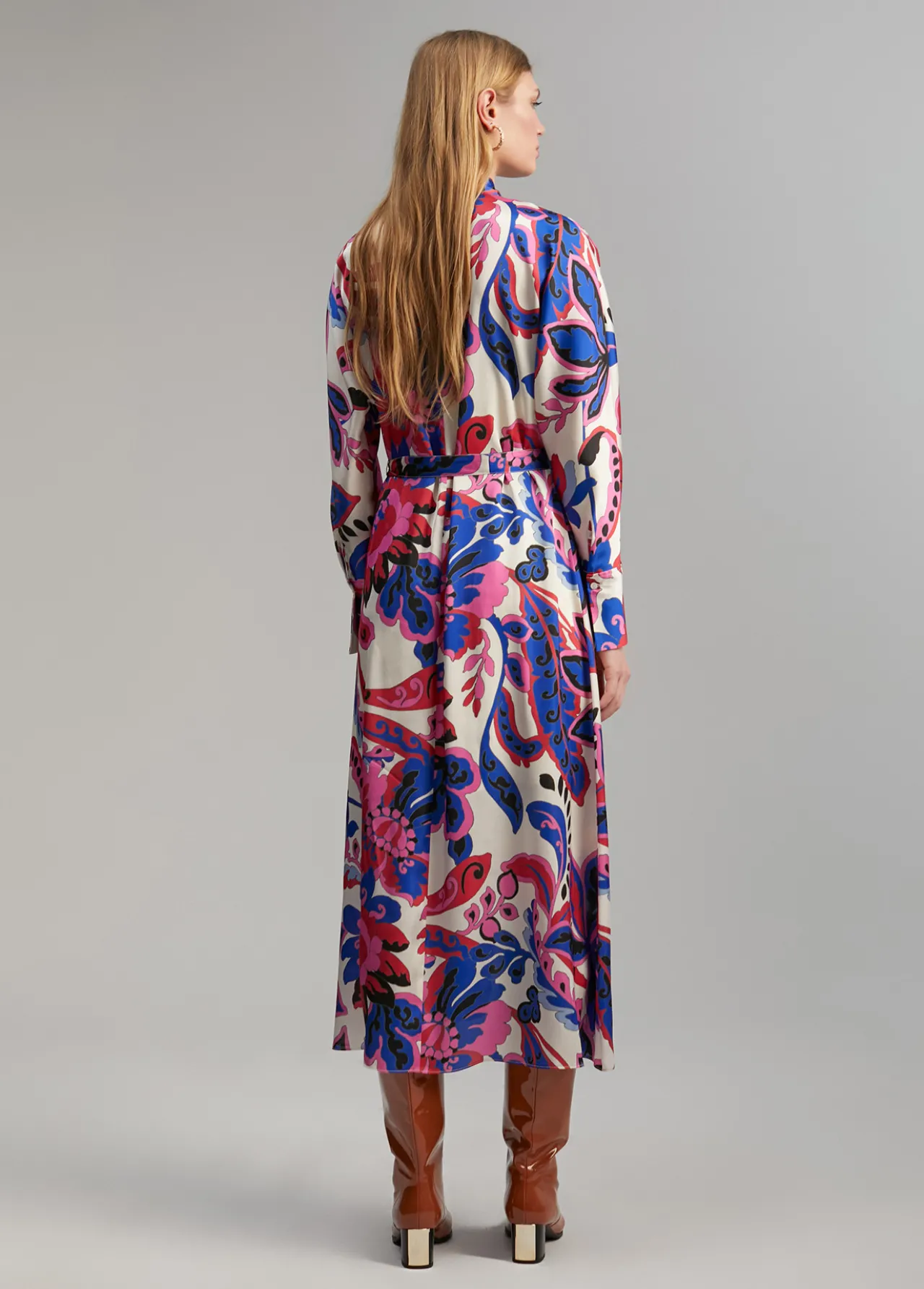 vestido_estampado_paisley_3.webp Lola Casademunt Vestidos Y Faldas<Vestido estampado paisley ROSA-MULTICOLOR
