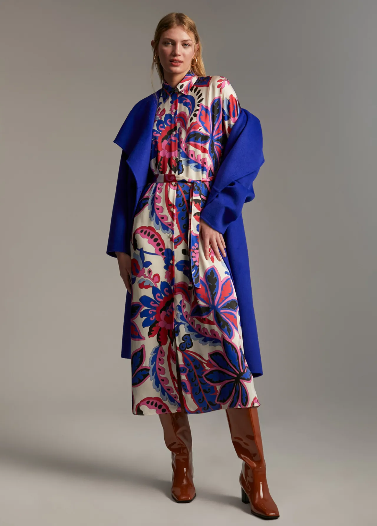 vestido_estampado_paisley_4.webp Lola Casademunt Vestidos Y Faldas<Vestido estampado paisley ROSA-MULTICOLOR