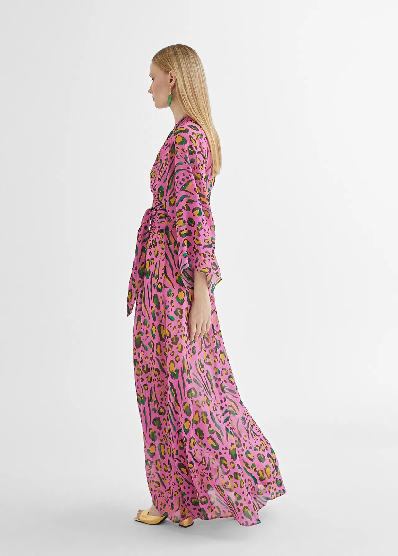 vestido_largo_animal_print_color_4.webp Lola Casademunt Vestidos Y Faldas<Vestido largo animal print color LILA-NEGRO