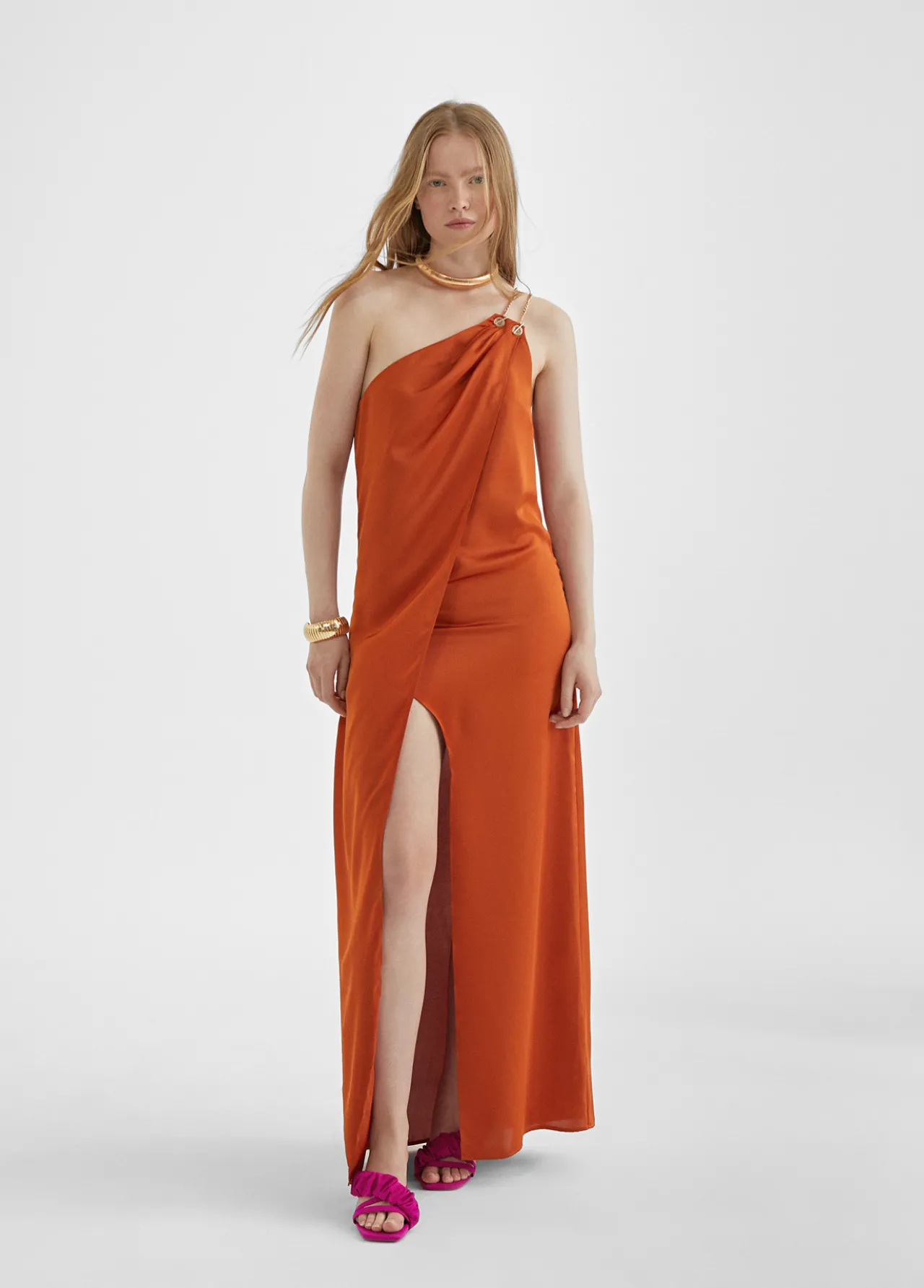 vestido_largo_asimtrico_0.webp Lola Casademunt Vestidos Y Faldas<Vestido largo asimétrico TOFFEE