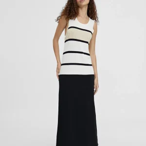 Lola Casademunt Vestidos Y Faldas<Vestido largo de punto NEGRO-CRUDO