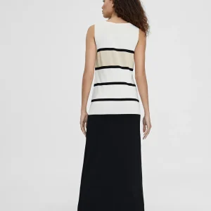 Lola Casademunt Vestidos Y Faldas<Vestido largo de punto NEGRO-CRUDO