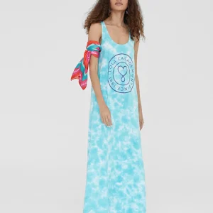 Lola Casademunt Baño<Vestido largo de tirantes ROSA