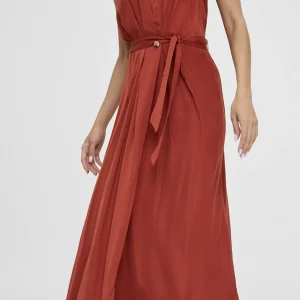 Lola Casademunt Vestidos Y Faldas<Vestido largo escote pico NEGRO