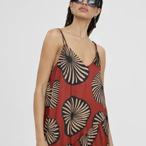 Lola Casademunt Vestidos Y Faldas<Vestido largo estampado ROJO-NEGRO