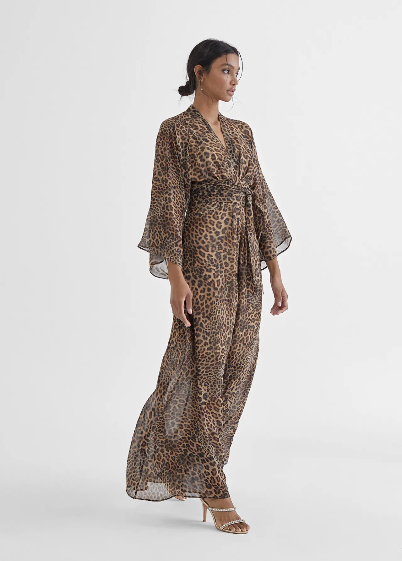 vestido_largo_estampado_leopardo_3.webp Lola Casademunt Vestidos Y Faldas<Vestido largo estampado leopardo MARRON-NEGRO