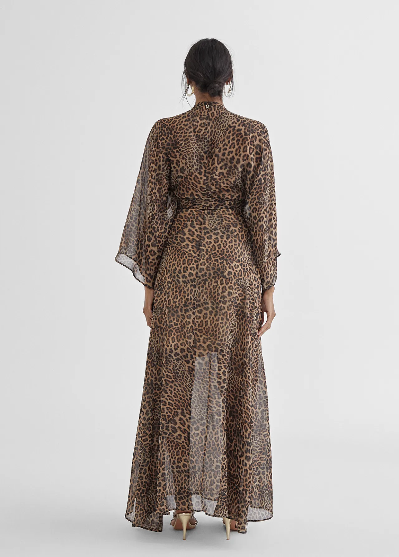 vestido_largo_estampado_leopardo_6.webp Lola Casademunt Vestidos Y Faldas<Vestido largo estampado leopardo MARRON-NEGRO