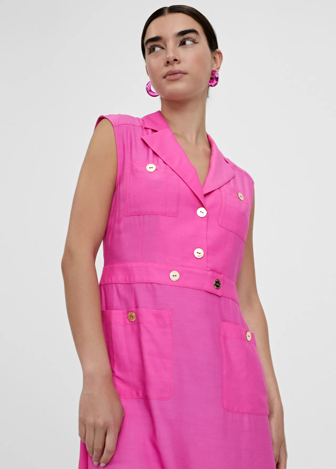 vestido_largo_fluido_4-1.webp Lola Casademunt Vestidos Y Faldas<Vestido largo fluido FUCSIA