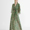 Lola Casademunt Vestidos Y Faldas<Vestido largo fluido estampado VERDE