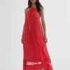 Lola Casademunt Vestidos Y Faldas<Vestido largo halter ROJO