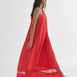 Lola Casademunt Vestidos Y Faldas<Vestido largo halter ROJO