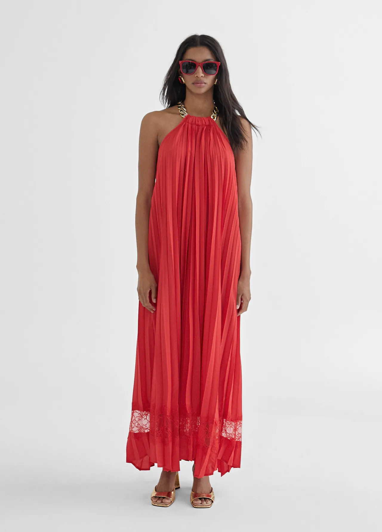 vestido_largo_halter_4.webp Lola Casademunt Vestidos Y Faldas<Vestido largo halter ROJO
