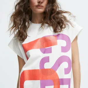 Lola Casademunt Camisetas Y Tops | Vestidos Y Faldas<Vestido largo Lola BLANCO-ROSA