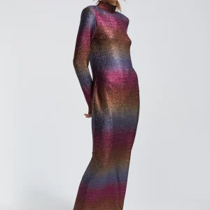 Lola Casademunt Vestidos Y Faldas<Vestido largo lúrex METAL-MULTICOLOR