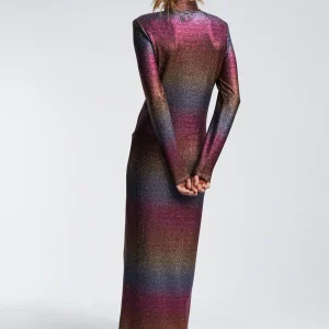 Lola Casademunt Vestidos Y Faldas<Vestido largo lúrex METAL-MULTICOLOR