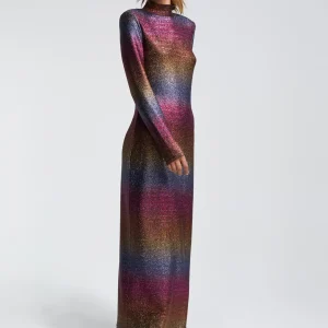 Lola Casademunt Vestidos Y Faldas<Vestido largo lúrex METAL-MULTICOLOR