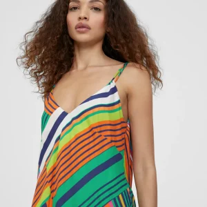 Lola Casademunt Vestidos Y Faldas<Vestido largo multicolor VERDE-NARANJA