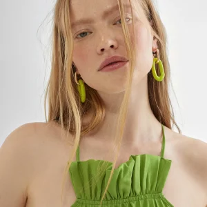 Lola Casademunt Vestidos Y Faldas<Vestido largo plisado FUCSIA