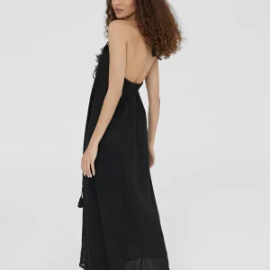 Lola Casademunt Vestidos Y Faldas | Baño<Vestido largo tejido desagujado NEGRO